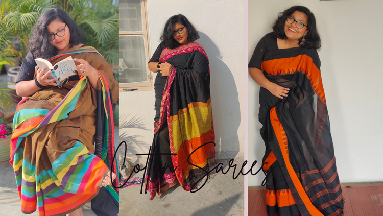 Cotton Hand woven saree 