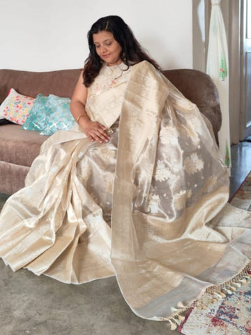 TISSUE BANARASI (SAREE) - Weave Sutra