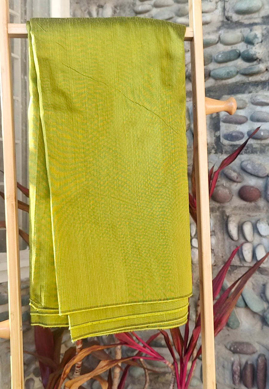 HAND PAINTED TUSSAR SILK SUIT FABRIC SET - Weave Sutra