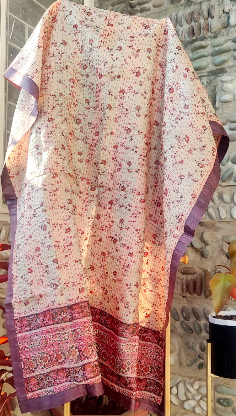 PURE TUSSAR SILK SUIT FABRIC SET - Weave Sutra