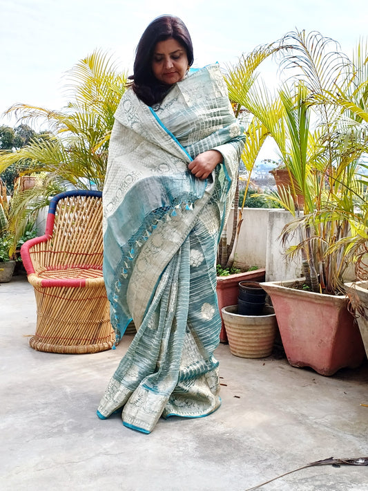 TISSUE BANARASI (SAREE) - Weave Sutra