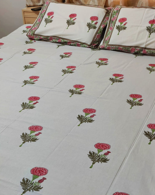 GULABO COTTON BEDSHEET - Weave Sutra