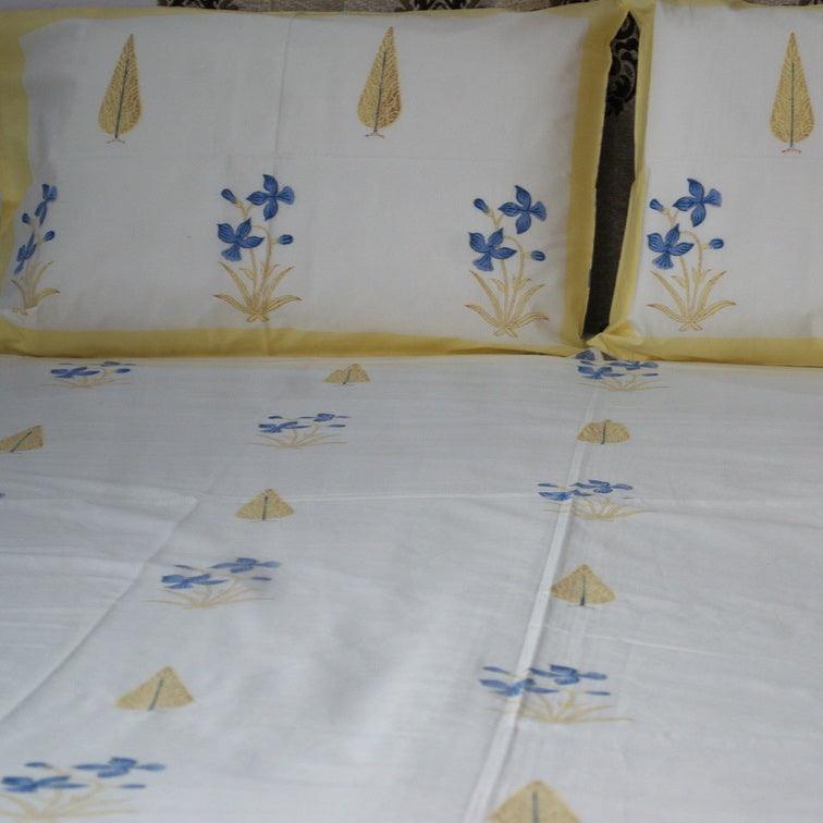 HALDI PINE BED SHEET - Weave Sutra