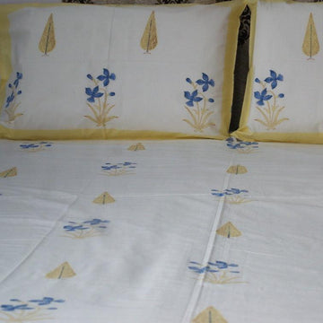 HALDI PINE BED SHEET - Weave Sutra